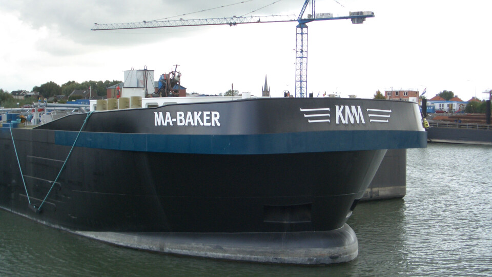 Mts Ma Baker in harbor